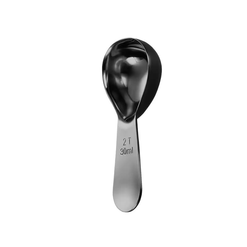 15 ml Heart-Shaped Measuring Spoon stainless steel measuring spoon — Painted finish — matte black