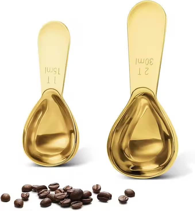 15 ml Heart-Shaped Measuring Spoon stainless steel measuring spoon — Series view — gold