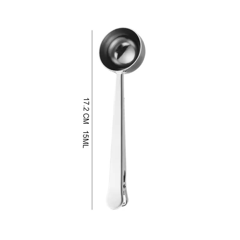 15 ml Clip-On Measuring Spoon bright finish — dimensional drawing