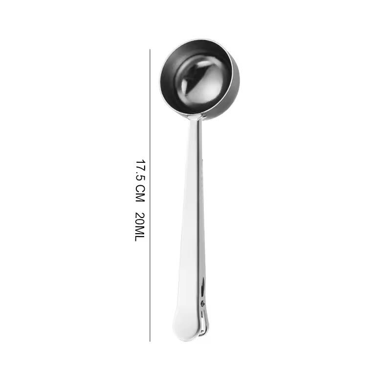 20 ml Clip-On Measuring Spoon bright finish — dimensional drawing