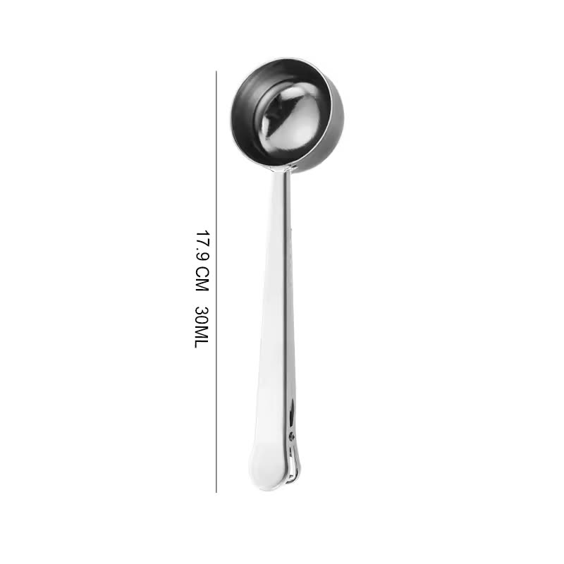 30 ml Clip-On Measuring Spoon bright finish — dimensional drawing