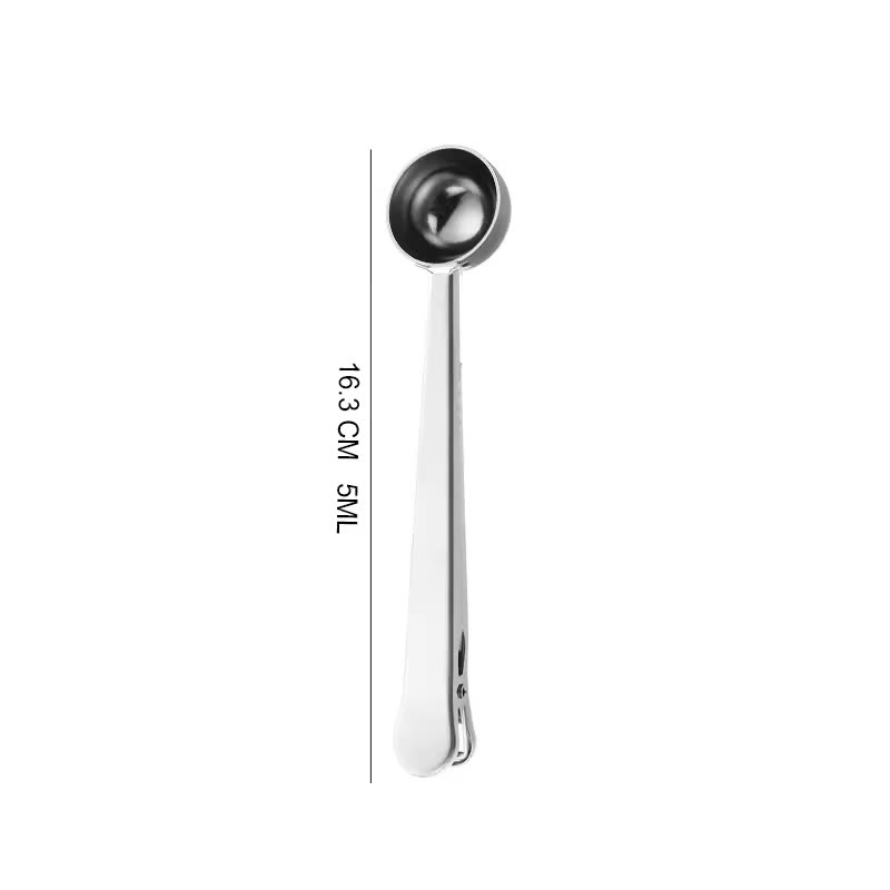 5 ml Clip-On Measuring Spoon bright finish — dimensional drawing