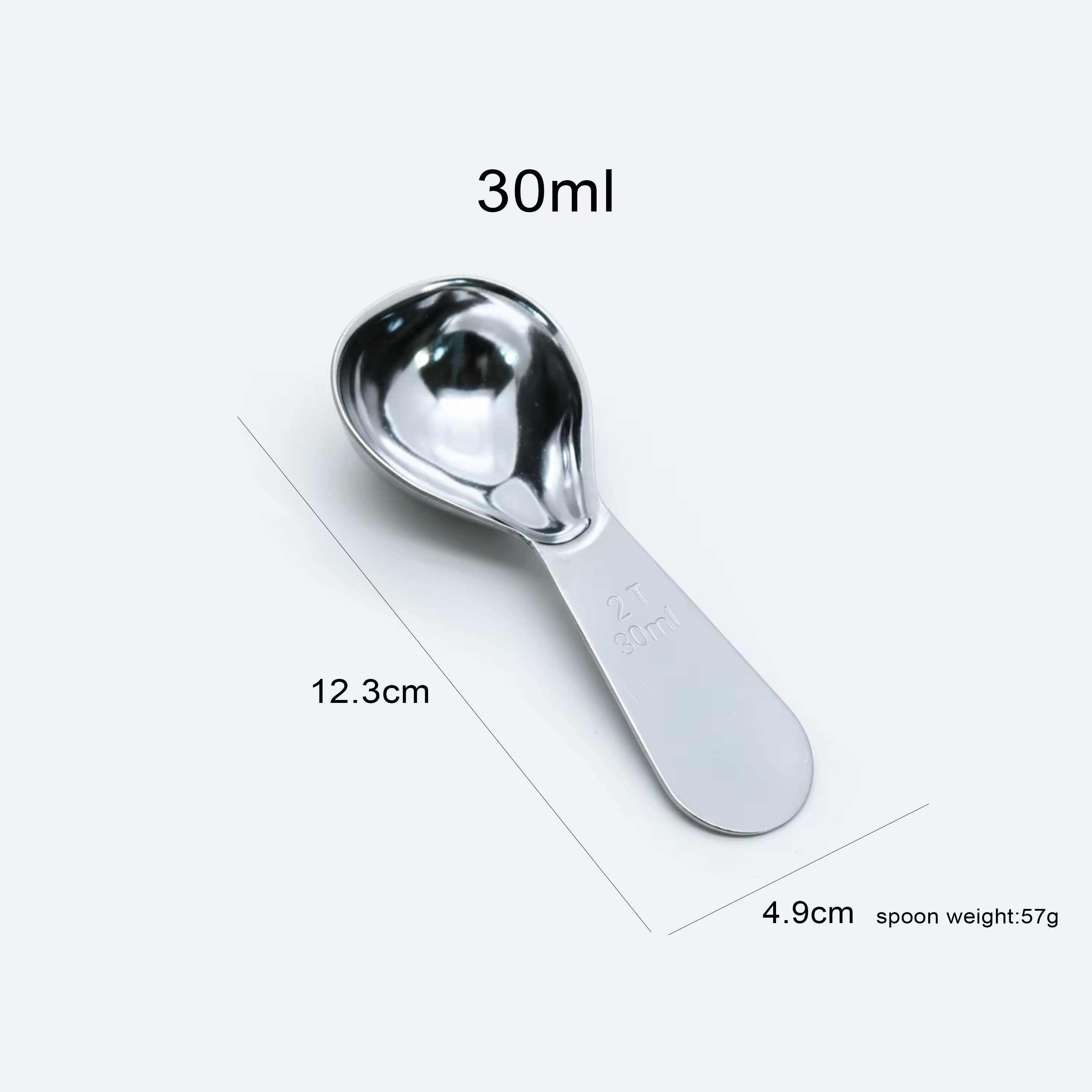 30 ml Heart-Shaped Measuring Spoon — dimensional drawing
