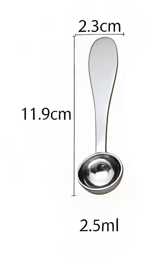 2.5 ml JPB Series bright finish — dimensional drawing