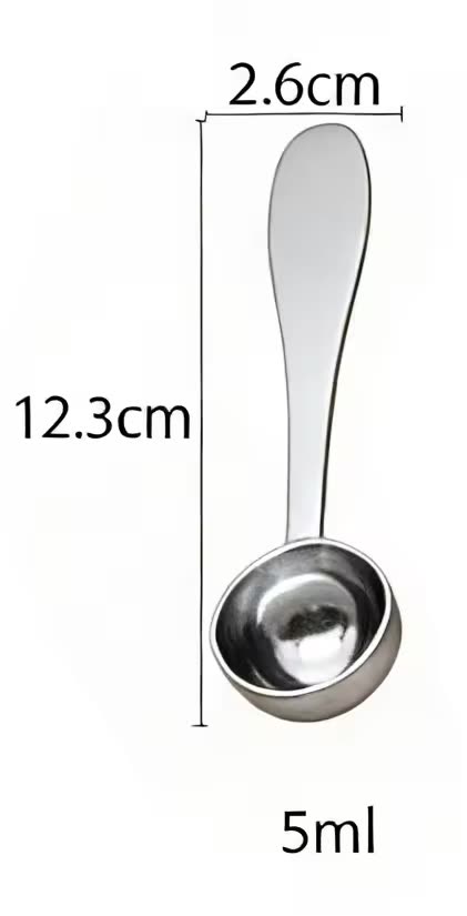 5 ml JPB Series bright finish — dimensional drawing