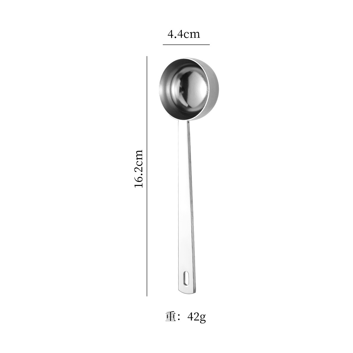 30 ml Square Handle bright finish — dimensional drawing