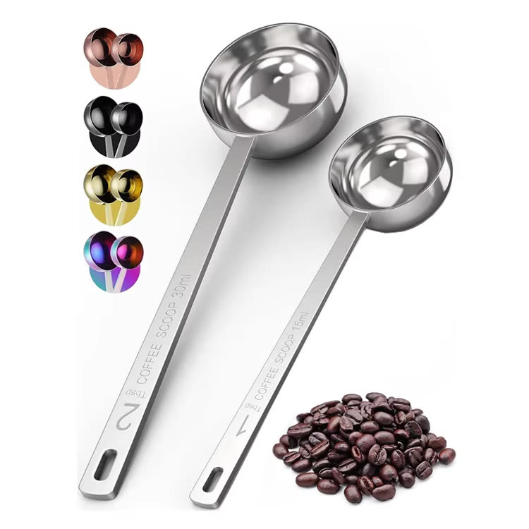 15 ml Square Handle with Steel Logo stainless steel measuring spoon — Series view